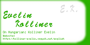 evelin kolliner business card